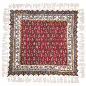 سفره قلمکار ممتاز اثر عطریان طرح 9 سایز 80 × 80 سانتی متر