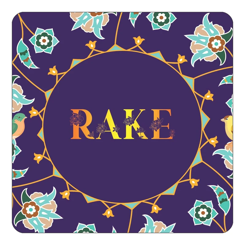 مگنت کاکتی طرح اسم راکع rake مدل گل و بلبل کد mg16993