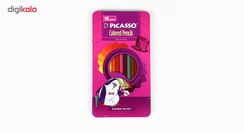 مداد رنگی 12 رنگ پیکاسو مدل 6096