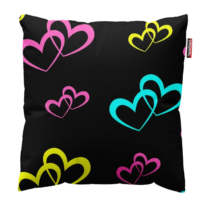   کوسن پاد آفرین طرح قلب کد 4845 سایز 30*30 سانتی متر