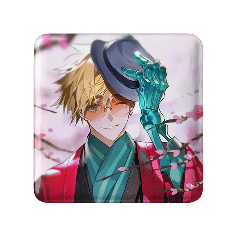 مگنت خندالو طرح وش انیمه تریگان (Trigun) مدل مربعی کد 36244