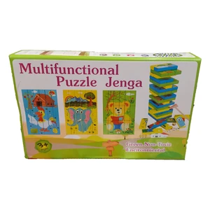 بازی 54 تکه و 5 کاره جنگا مدل Multificational Puzzle Jenga
