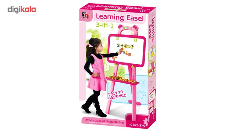 تخته وایت برد آموزشی سه کاره تنگجیا مدل Learning Easel 3-in-1 628-27A