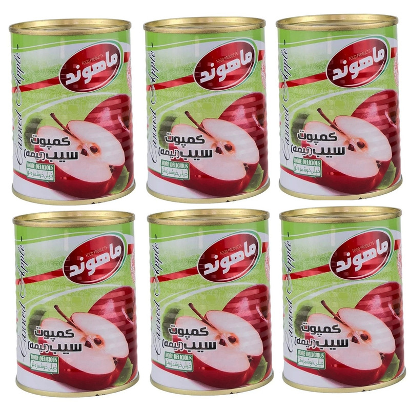 کمپوت سیب ماهوند - 350 گرم مجموعه دوازده عددی