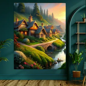  پوستر طرح مخمل دشت و کلبه مدل دلنشین کد AR303324