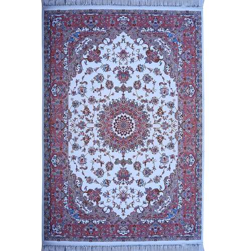 فرش ماشینی رادین اصفهان طرح علیا تبریز رنگ زمینه صدفی