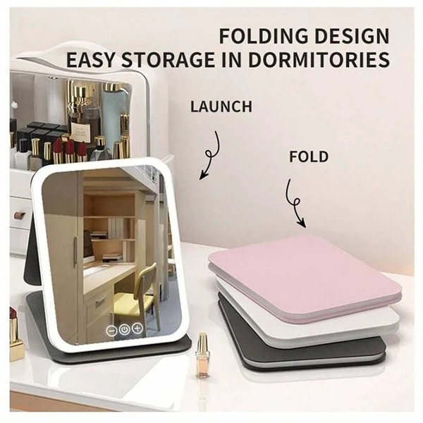 عکس شماره 9 : رینگ لایت آرایشی و آینه مدل 806