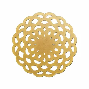 زیر بشقابی چرمی رومادون کد 113 - بسته 6 عددی