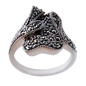  انگشتر نقره زنانه بازرگانی میلادی کد  AW_368