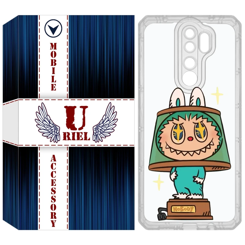کاور یوریل قاب مدل Clear کد 126 طرح لبوبو Labubu مناسب برای گوشی موبایل شیائومی Redmi Note 8 Pro