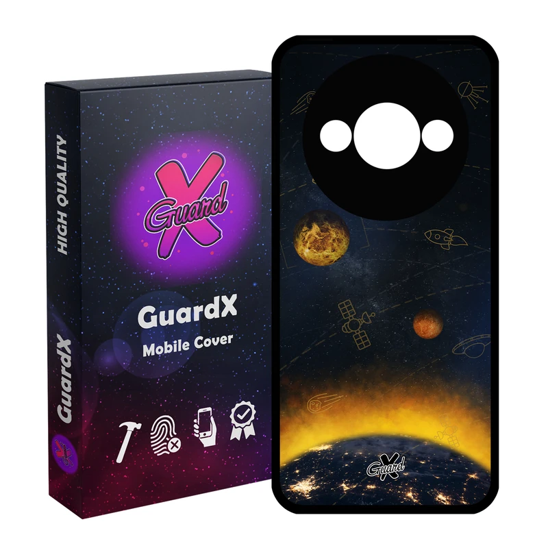 کاور گارد ایکس طرح Galaxy مدل قاب Glass10166 مناسب برای گوشی موبایل شیائومی Redmi A3 4G/ A3X 4G/ Poco C61