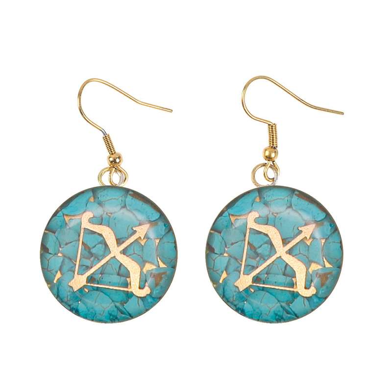 گوشواره طلا 24 عیار زنانه آلتین هنر طرح نماد آذر کد 100094F