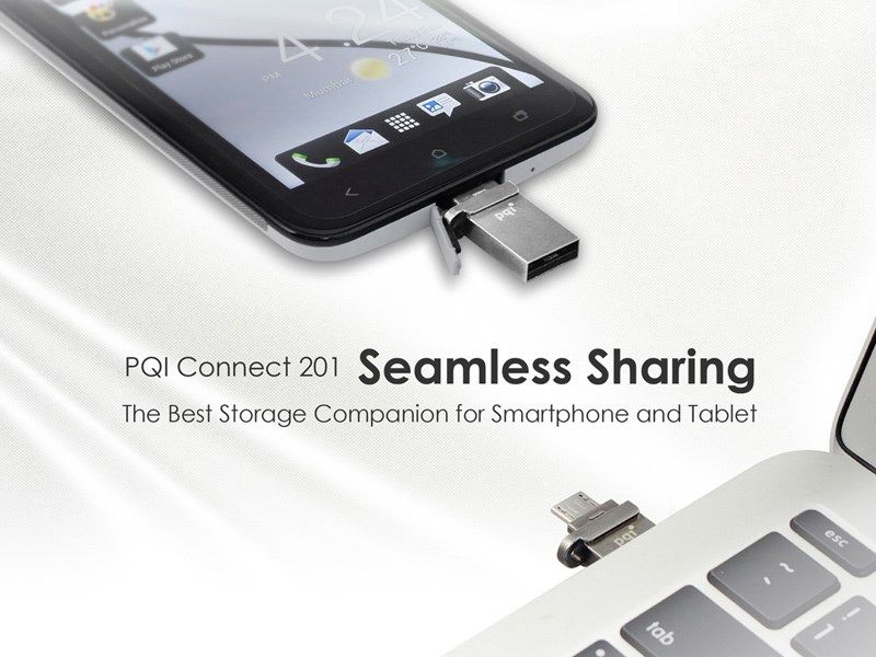 فلش مموری OTG USB پی کیو آی مدل Connect 201 U837 ظرفیت 16 گیگابایت main 1 6