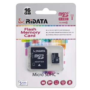کارت حافظه microSDHC ری دیتا مدل High Speed کلاس 10 استاندارد UHS-I U1 به همراه آداپتور SD ظرفیت 16 گیگابایت