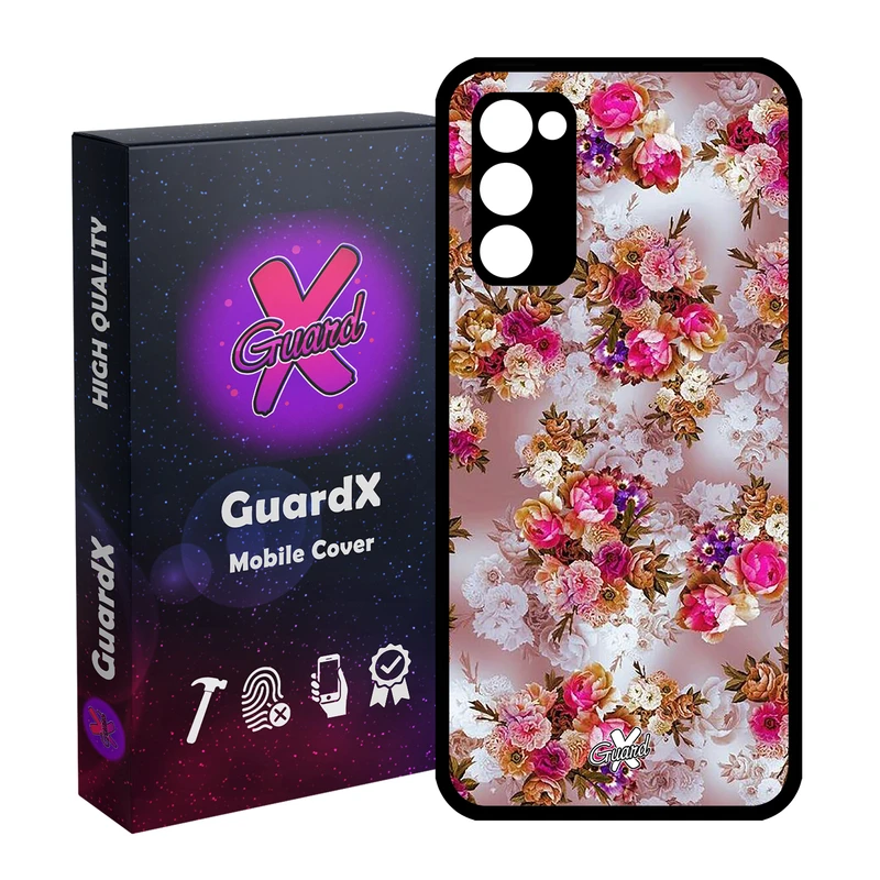 کاور گارد ایکس طرح گل مدل Glass10333 مناسب برای گوشی موبایل سامسونگ Galaxy S20 FE