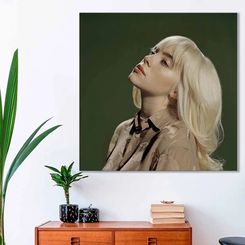 تابلو شاسی مدل بیلی ایلیش Billie Eilish-کد66CH
