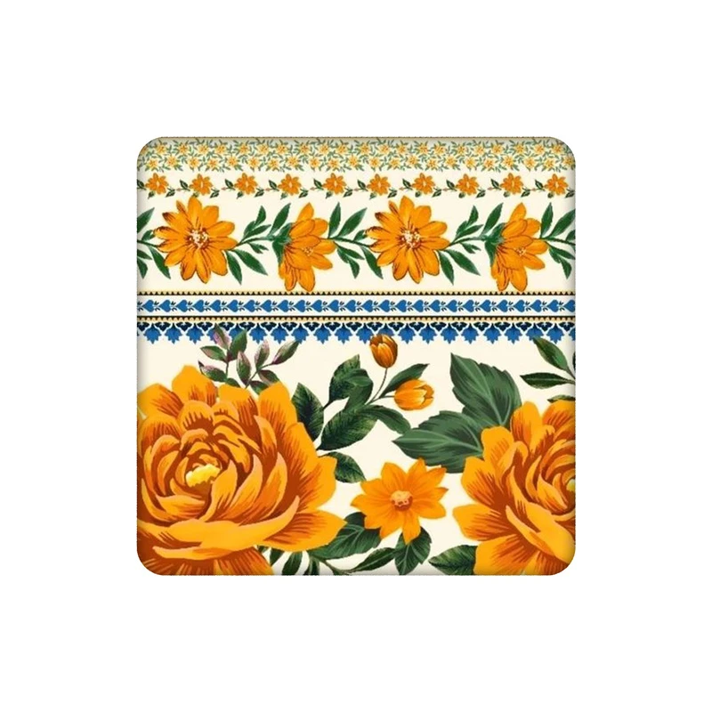 زیرلیوانی طرح پارچه گلدار کد 8294274