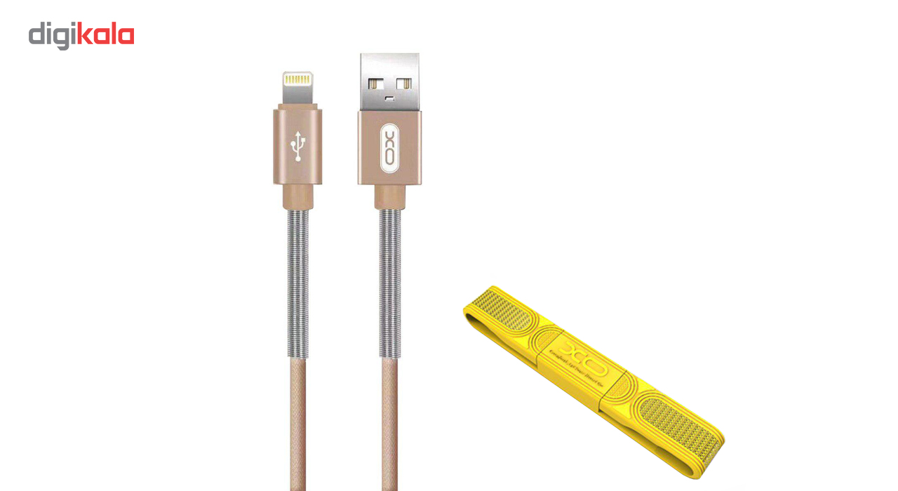کابل تبدیل USB به لایتنینگ آیفون ایکس او مدل NB27 به طول 1 متر به همراه کابل لایتنینگ به طول 20 سانتی متر