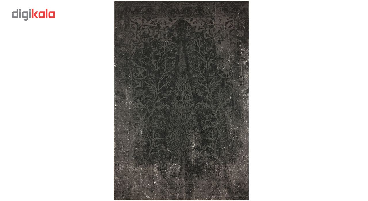 فرش ماشینی طرح پتینه کد 1326 زمینه مشکی