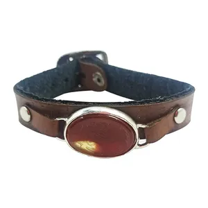 دستبند مردانه سلین کالا مدل عقیق خطی ce-As232