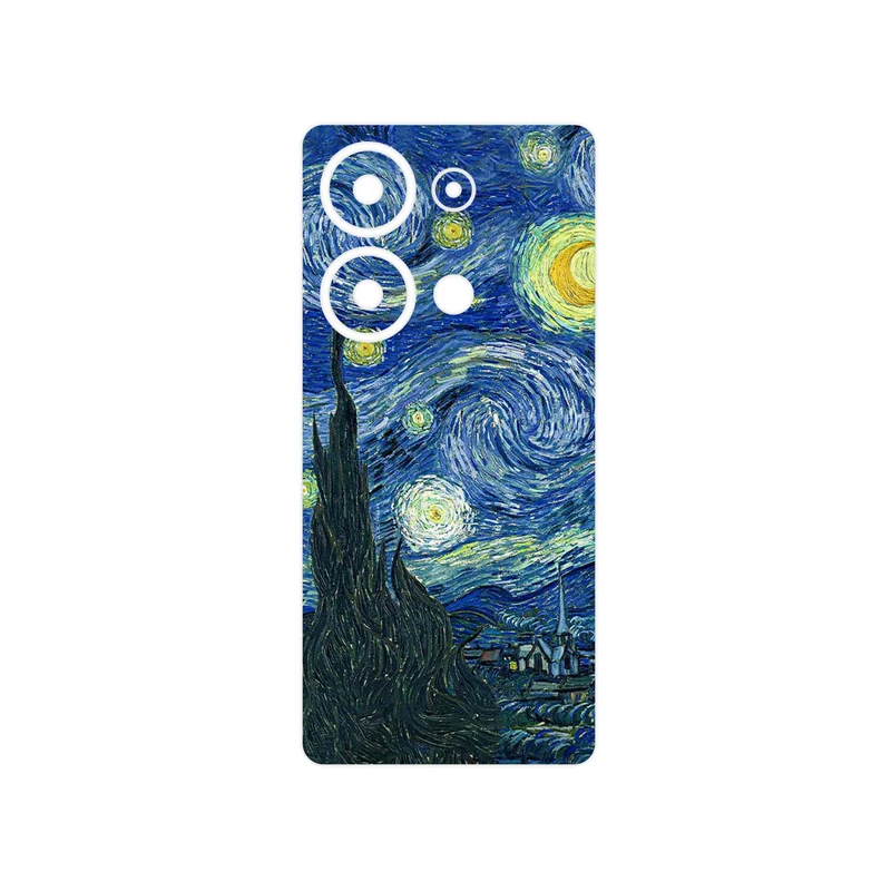 برچسب پوششی ماهوت مدل The Starry Night of van Gogh مناسب برای گوشی موبایل شیائومی Redmi Note 13 Pro 4G