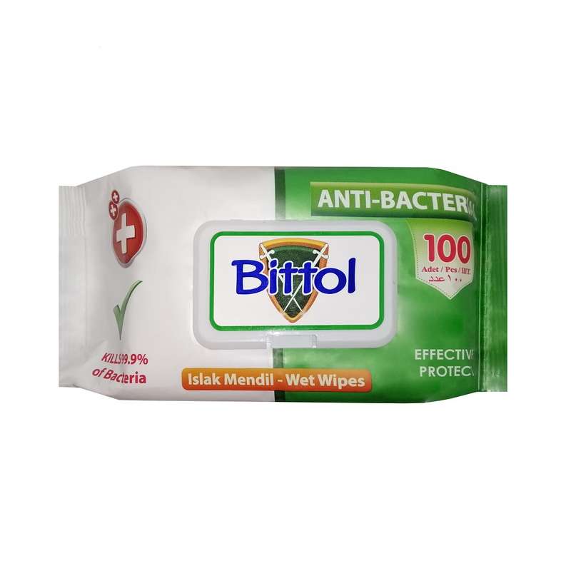 دستمال مرطوب بیتول مدل Anti Bacterial بسته 100 عددی دستمال مرطوب بیتول مدل Anti Bacterial بسته 100 عددی