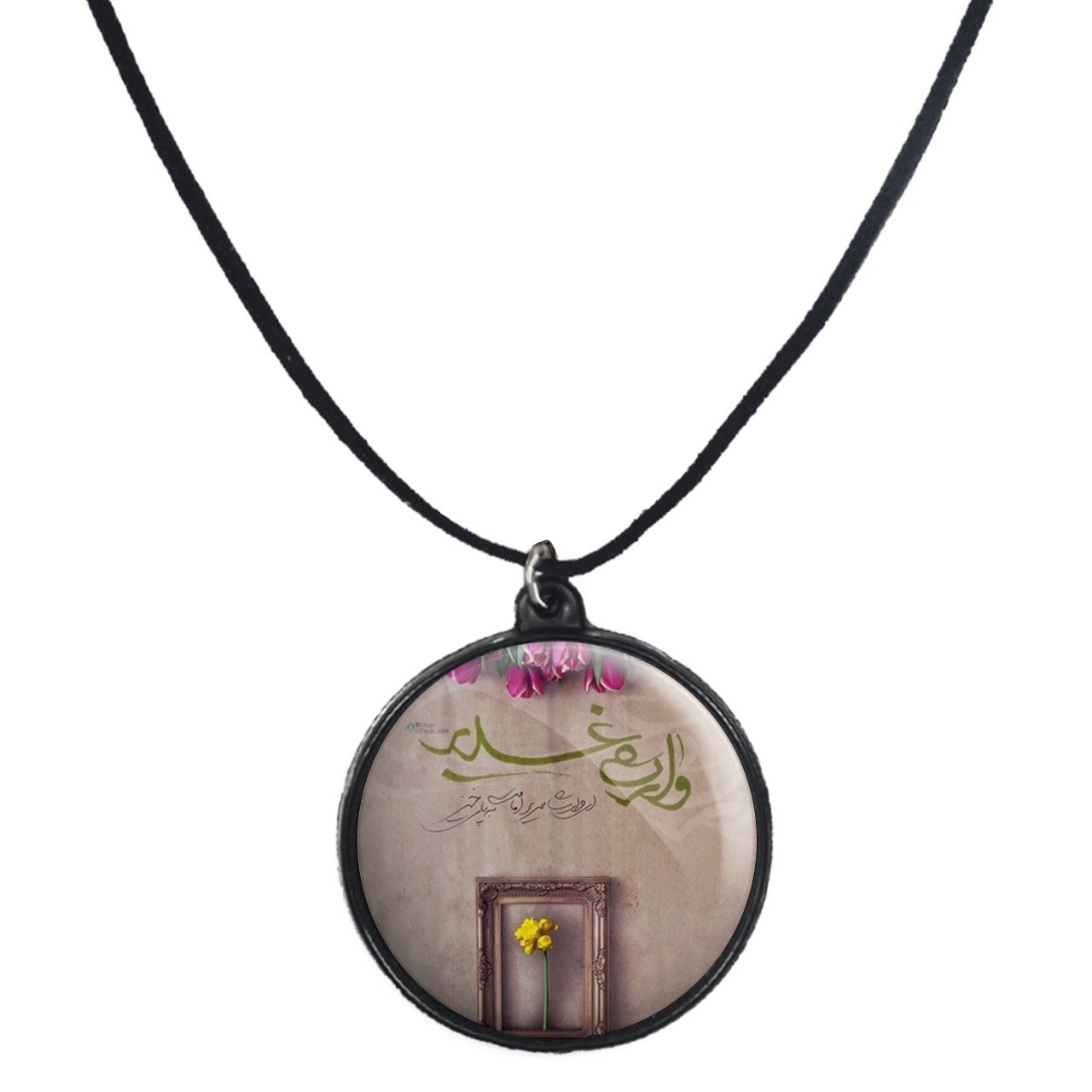 گردنبند پرمانه طرح امام زمان کد pmb.24175 مدل دو طرفه