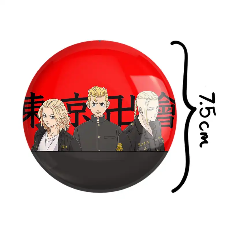 آینه جیبی خندالو مدل مایکی انیمه توکیو ریونجرز Tokyo Revengers  کد 10588