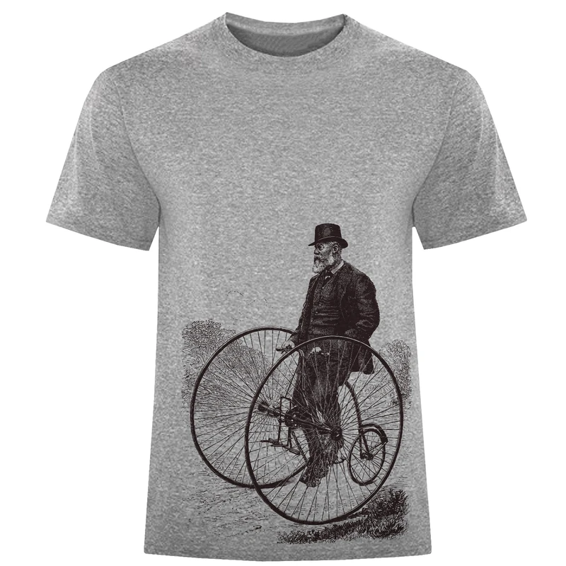 تیشرت آستین کوتاه مردانه مدل مرد و دوچرخه W589