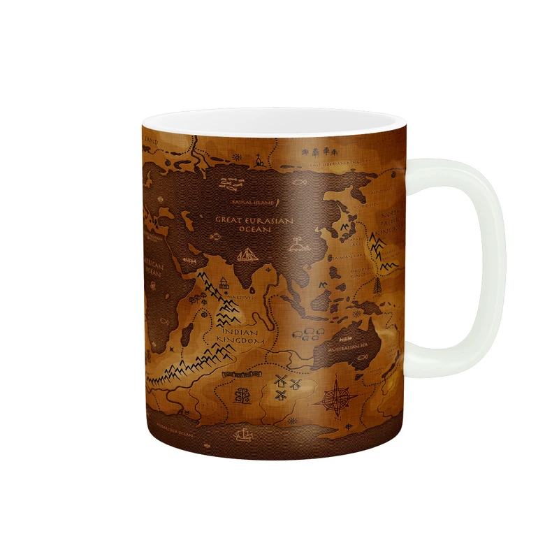 ماگ پاد آفرین مدل نقشه جهان کد DKC70