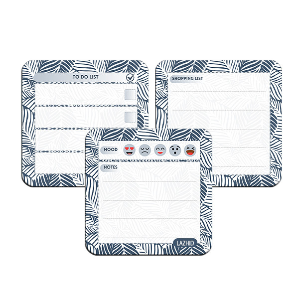 تخته وایت برد لاژید مدل برنامه ریزی سایز 9X9 سانتی متر مجموعه 3 عددی