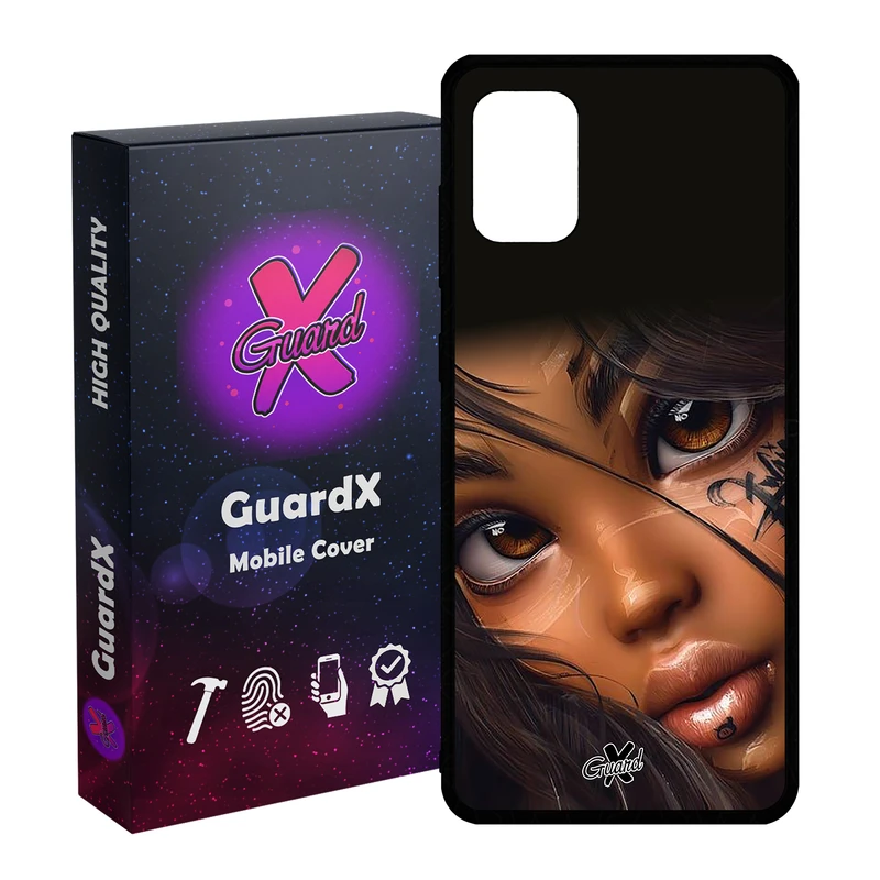 کاور گارد ایکس طرح دختر مدل Glass10365 مناسب برای گوشی موبایل سامسونگ Galaxy A31