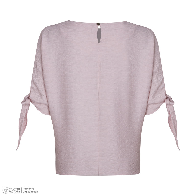بلوز آستین سه ربع زنانه برنس مدل ارمغان رنگ صورتی