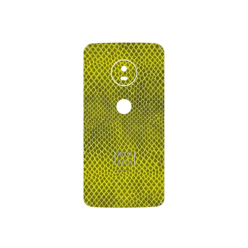 برچسب پوششی ماهوت مدل Yellow Snake Skin مناسب برای گوشی موبایل موتورولا Moto G5