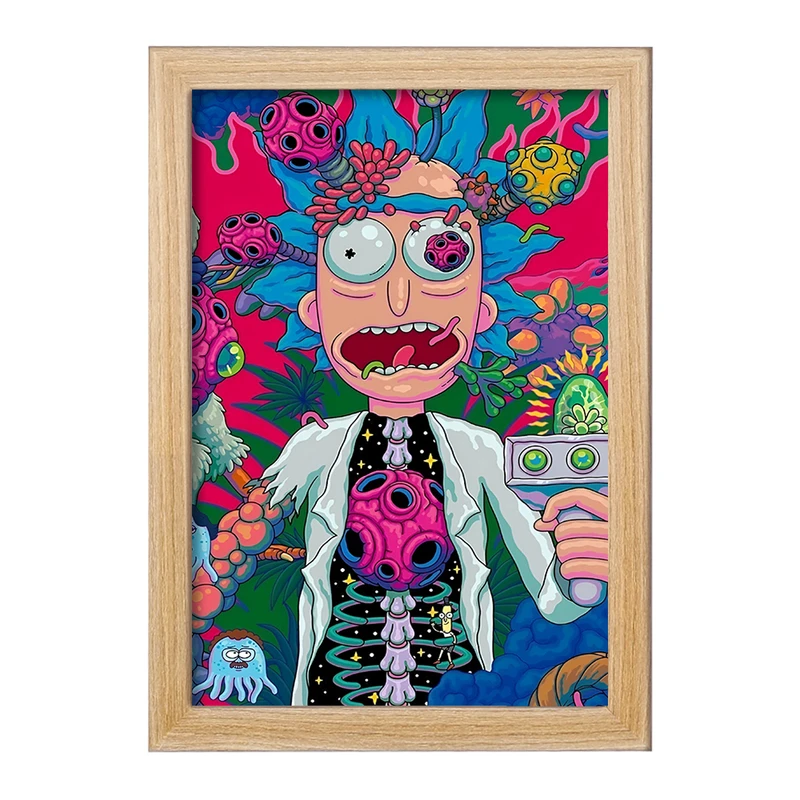 تابلو خندالو مدل ریک و مورتی کد F4018