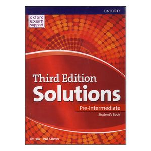 نقد و بررسی کتاب Solutions Pre-Intermediate 3rd Edition اثر Paul A.Davies and Tim Falla انتشارات آکسفورد توسط خریداران