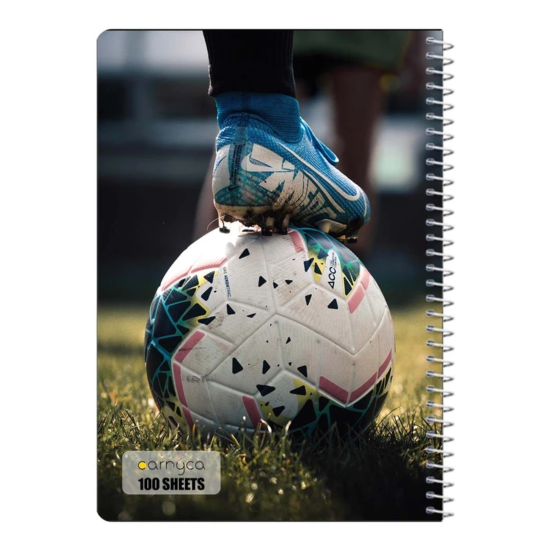دفتر مشق 100 برگ سیمی کارنیکا طرح عاشق فوتبال Football Lover کد 78027