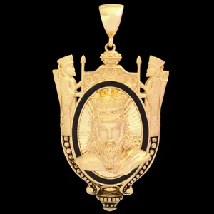 آویز گردنبند طلا 18 عیار مردانه طلای مستجابی طرح T1825 کد 45216