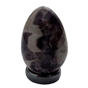 سنگ راف مدل تخم مرغ آمیتیست کد 1-57