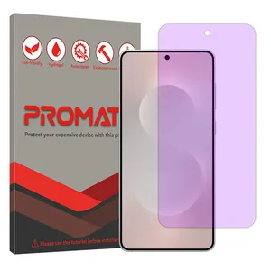 Promate Eye Care model anti violet ray screen protector suitable for Samsung Galaxy S25 Edge mobile phone