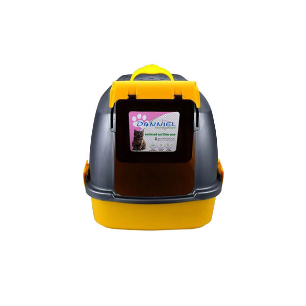 ظرف خاک گربه مسقف دنیل مدل BLACK