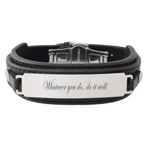 دستبند مردانه ترمه ۱ طرح whatever you do کد Sam 277