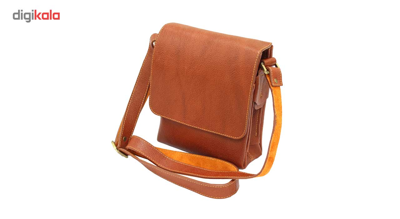 کیف دوشی چرم طبیعی آروین چرم مدل 127