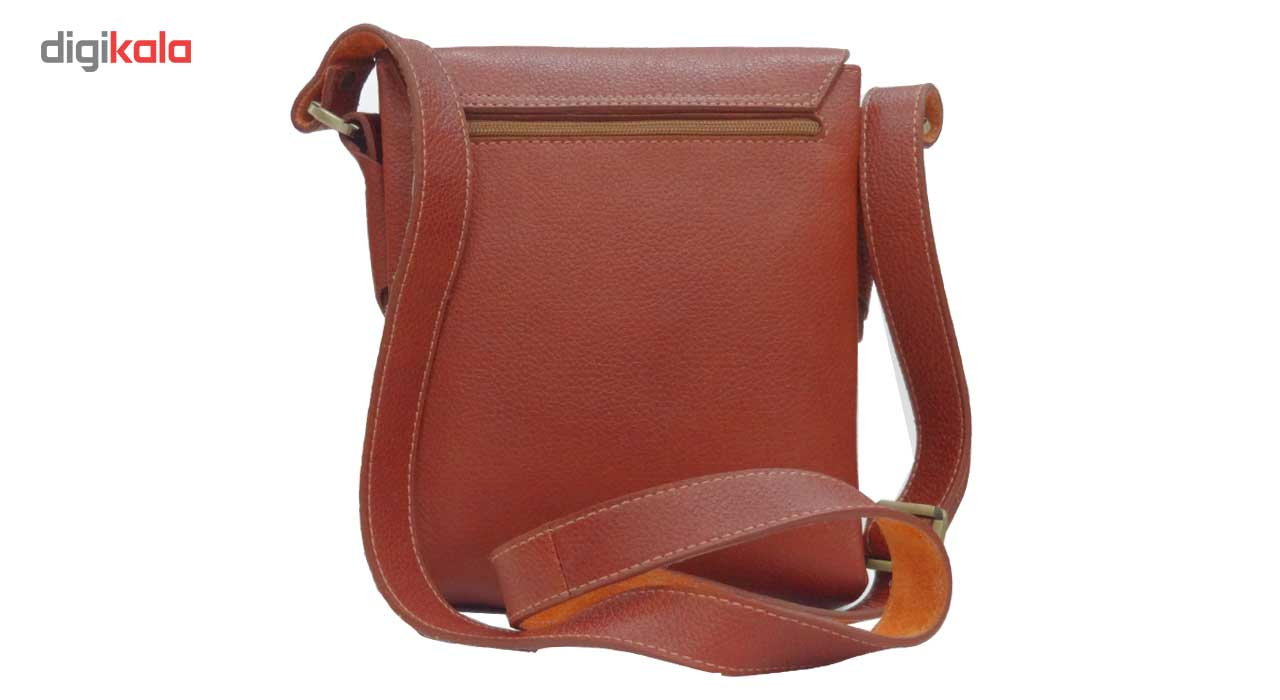 کیف دوشی چرم طبیعی آروین چرم مدل 127