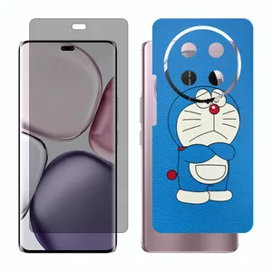 Glass Together model privacy screen protector suitable for Honor X9c mobile phone with back cover sticker