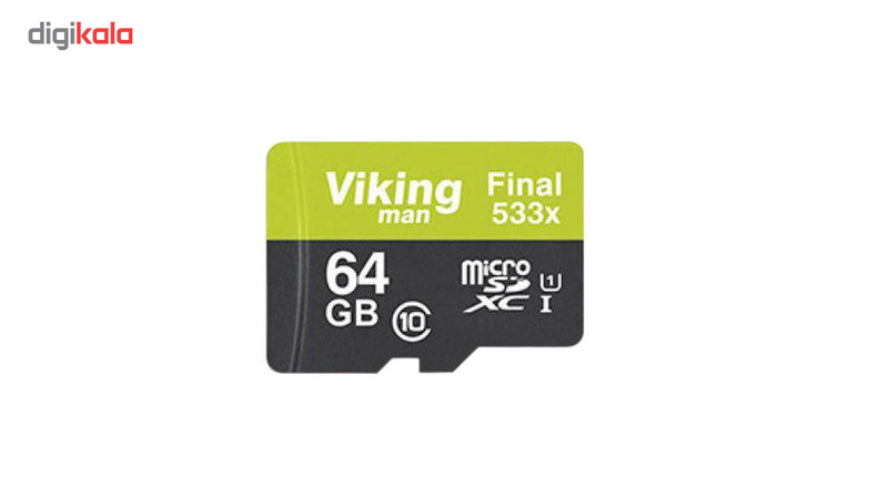 کارت حافظه microSDXC ویکینگ مدل VI64GM کلاس 10 استاندارد UHS-I سرعت 80MBps همراه با آداپتور ظرفیت 64GB