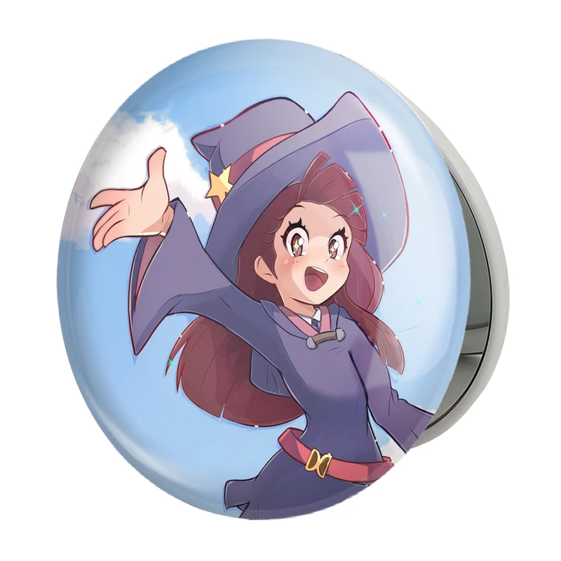 آینه جیبی خندالو طرح اکو انیمه جادوگران کوچک Little Witch Academia مدل تاشو کد 22936 