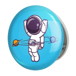 آینه جیبی خندالو طرح فضانورد مدل تاشو کد 25088 