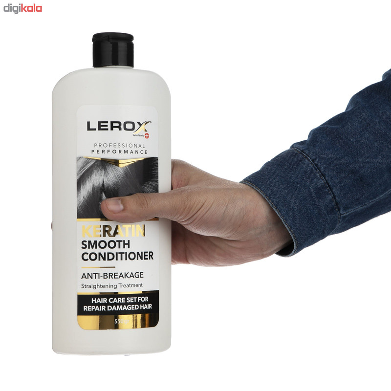 نرم کننده مو لروکس مدل Keratin حجم 550 میلی لیتر
