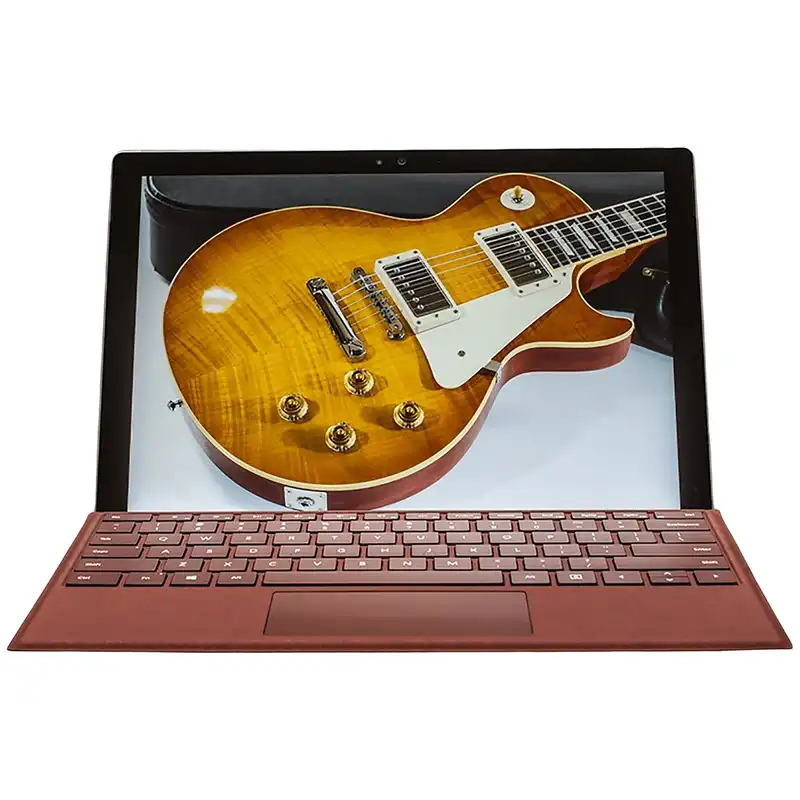 تبلت مایکروسافت مدل Surface Pro 2017 - E به همراه کیبورد سیگنیچر رنگ کبود و کیف چرم صنوبر - ظرفیت 512 گیگابایت